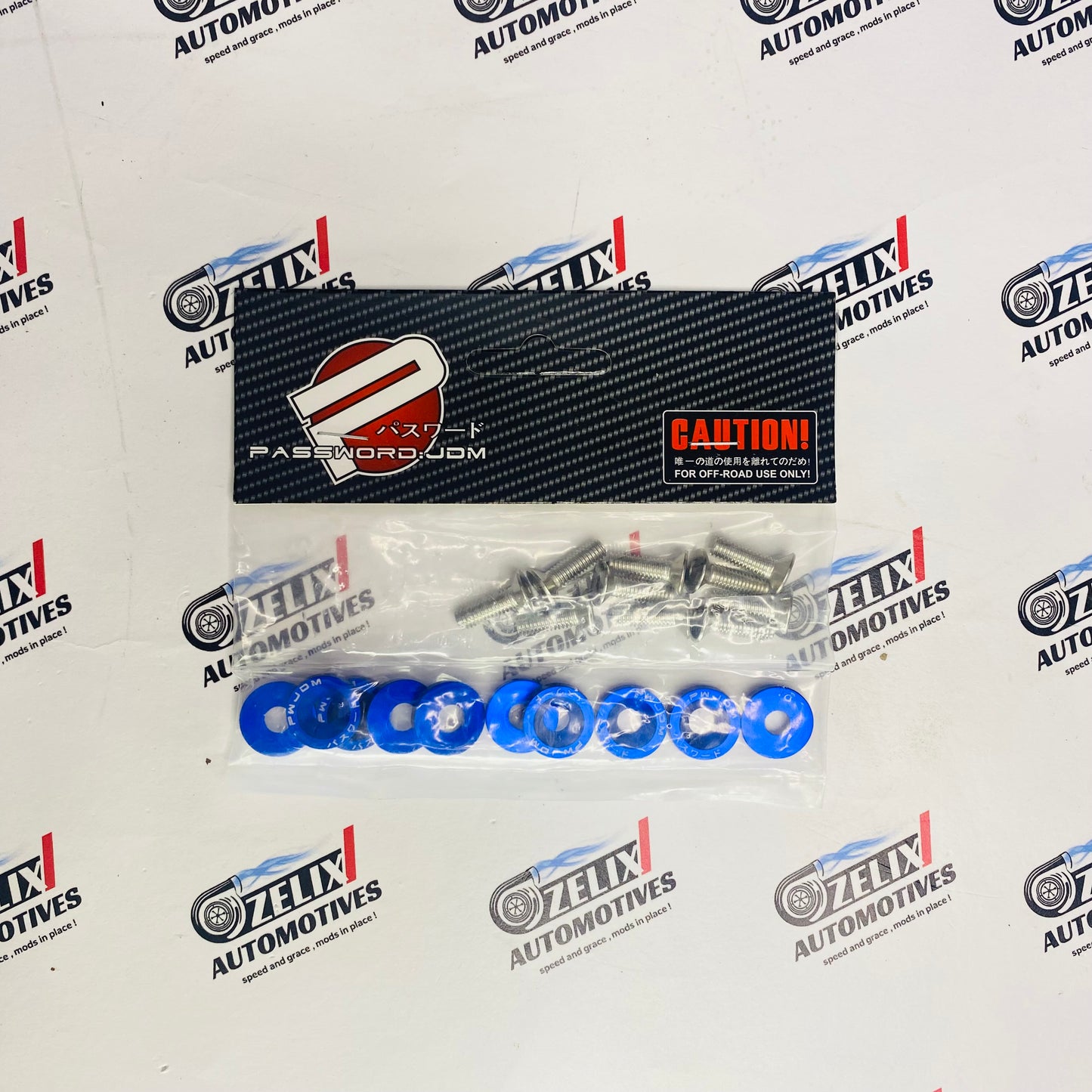 Aluminum Washer and Bolt Kit JDM Style (10-Piece Set) | Universal, Multi-Color