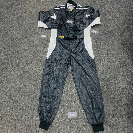 OMP Racing Suit in Black and White