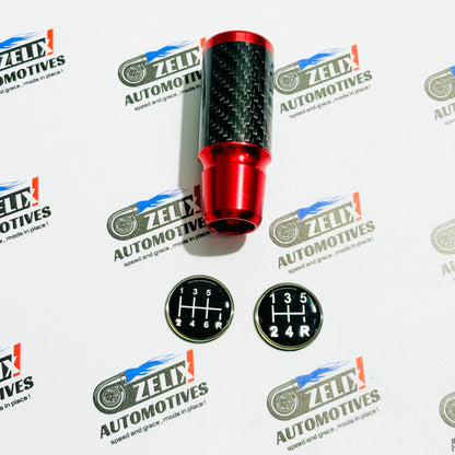 Racing Gear Knob Carbon Fiber Finish  | Sleek Aluminium Design