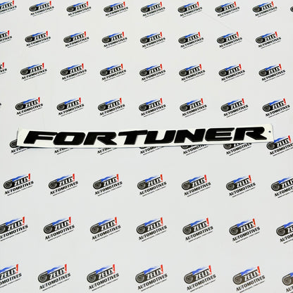 Toyota Fortuner Rear Emblem Badge | Premium ABS Built Chrome/Matte Black Colour Options