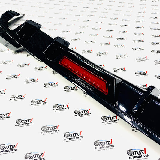 Aftermarket rear diffuser BMW G20 LCI with lamp 