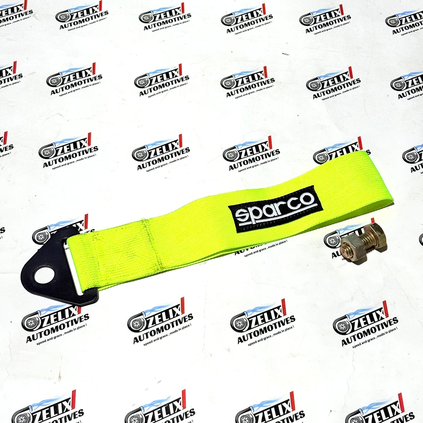 Sparco  Front and Rear Tow Strap | Heavy-Duty Towing Hook Kit Multiple Colour Options