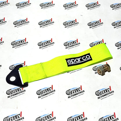 Sparco  Front and Rear Tow Strap | Heavy-Duty Towing Hook Kit Multiple Colour Options