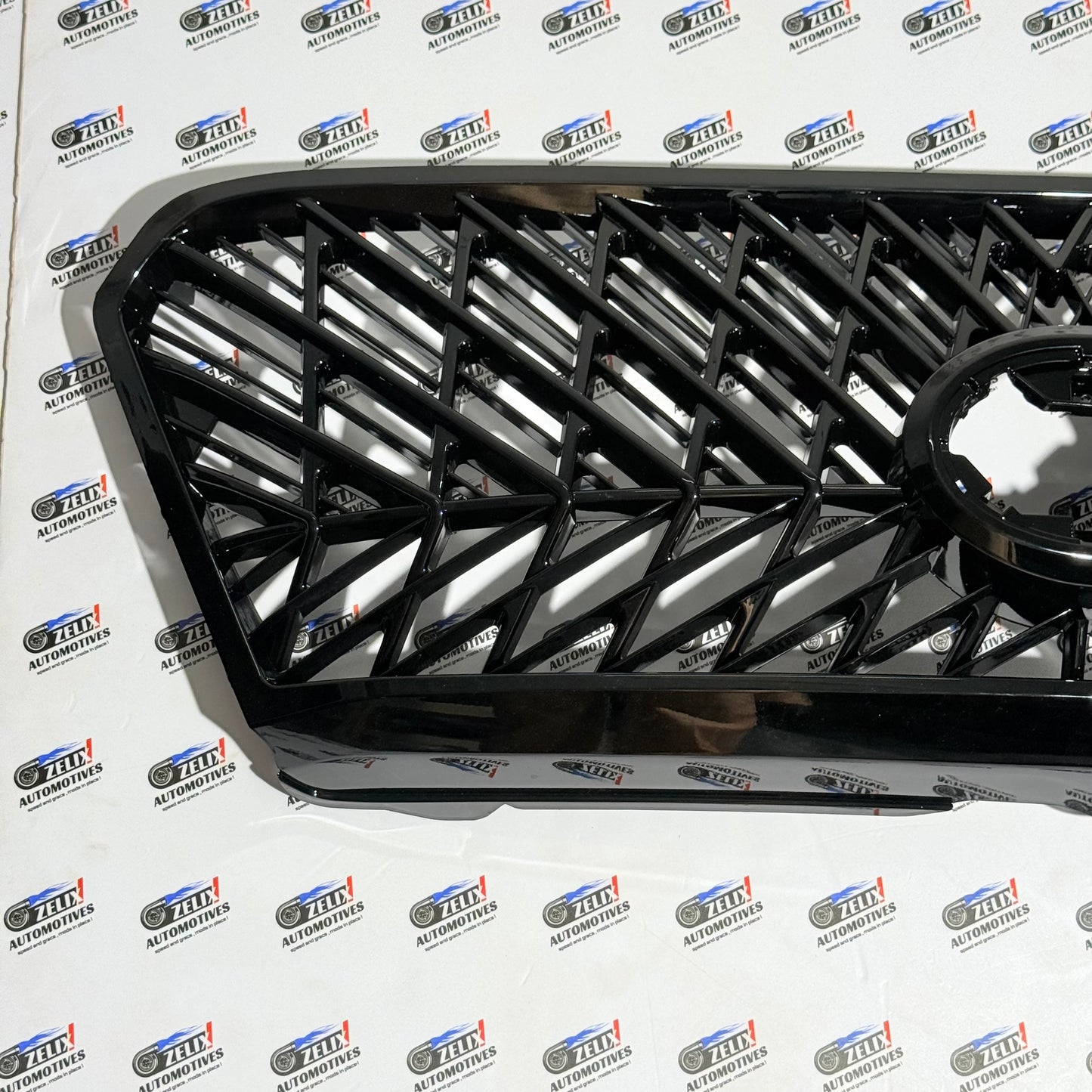 Toyota Innova Crysta Type 1 & Type 2 Lexus Style Front Grille | Aftermarket Glossy Black Finish