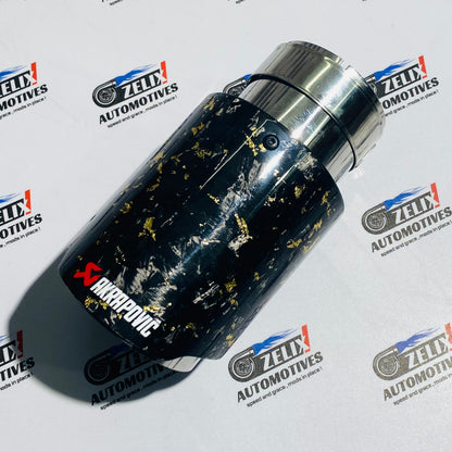 Akrapovic  Single Exhaust Tip Forged Carbon Finish | 64–67mm Inlet