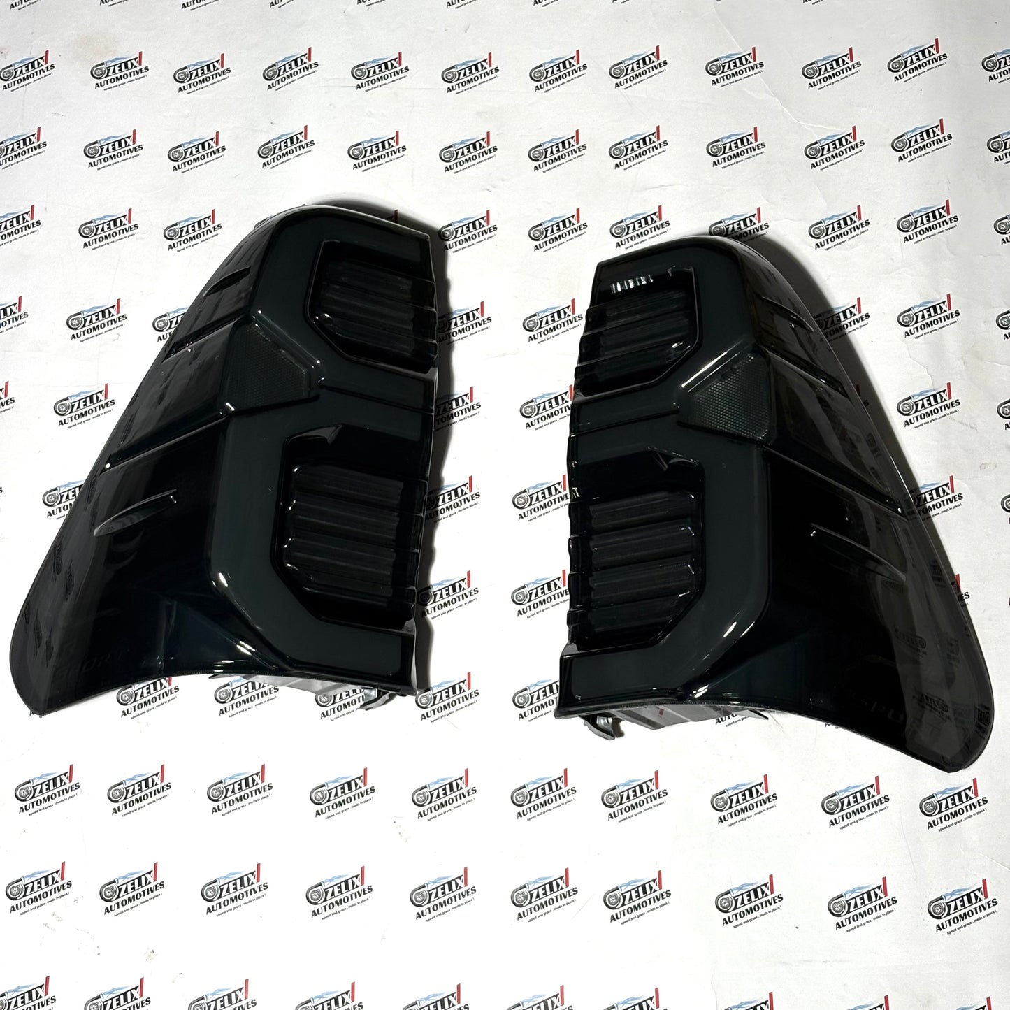 Toyota Hilux Full Smoked Tail Lights | Premium Aftermarket Pair