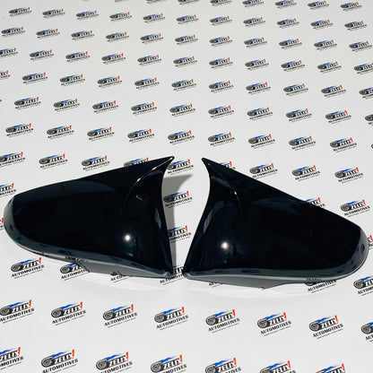 Toyota Fortuner Mirror Caps (2016+) – Black & Carbon Fiber Pair