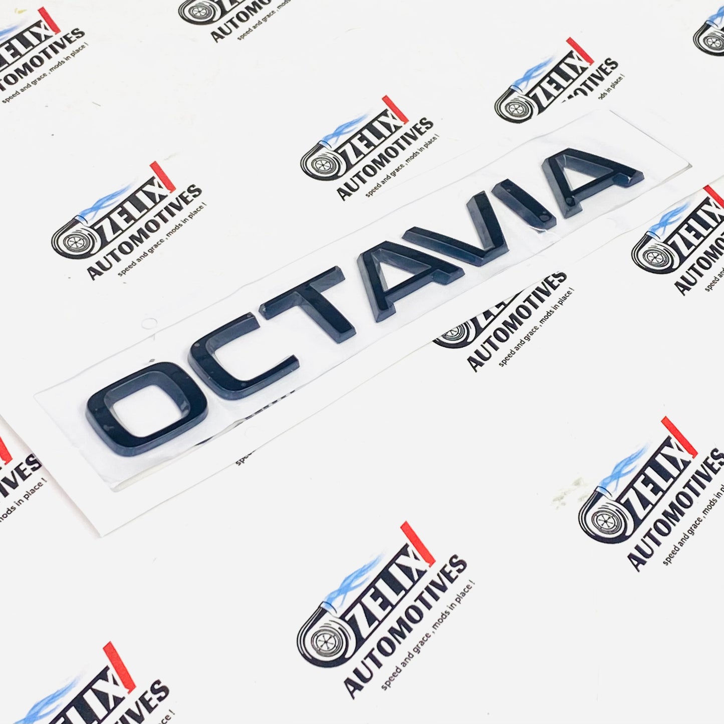 Premium 3D car emblems for Octavia
