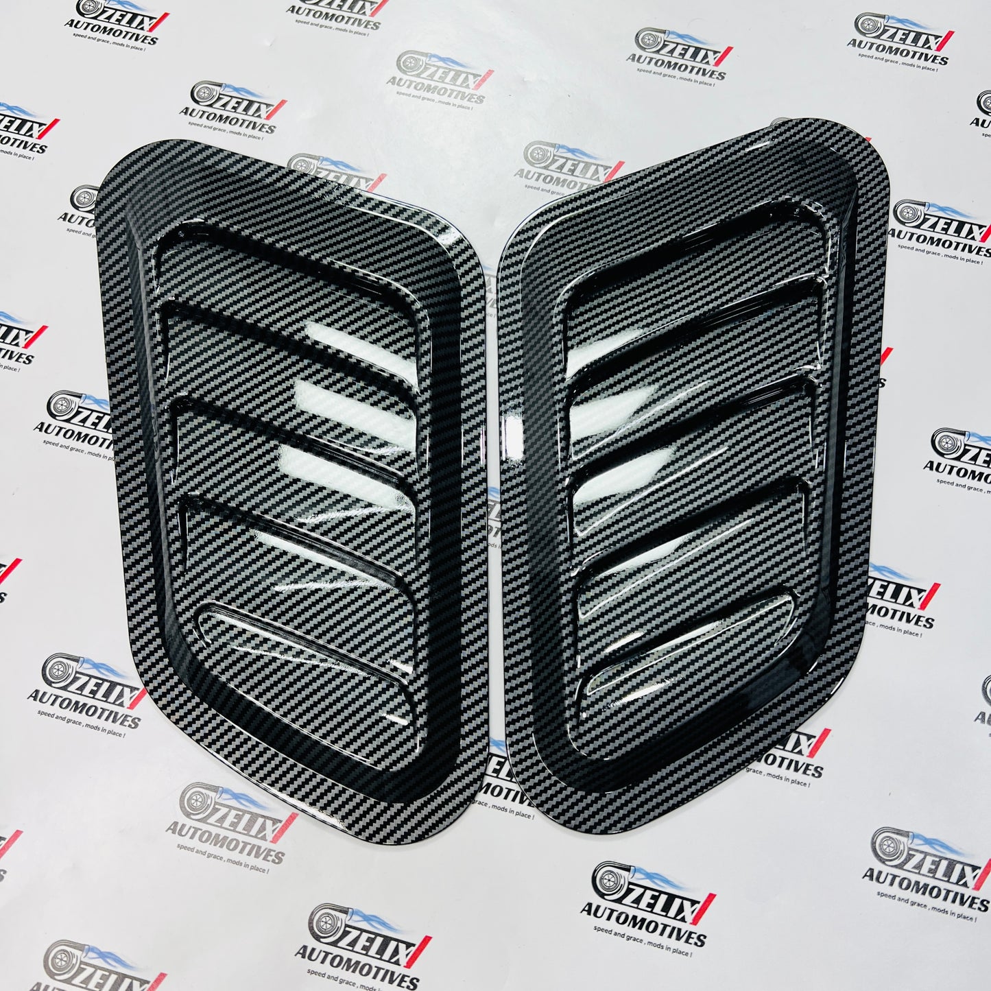 Universal 2 Pc Hood Scoop |  Aftermarket ABS