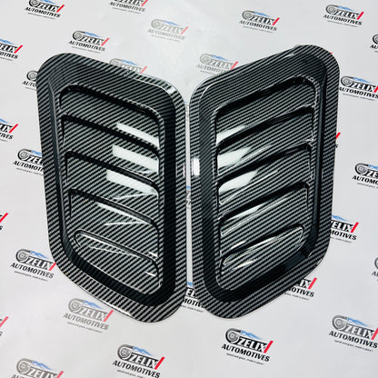 Universal 2 Pc Hood Scoop |  Aftermarket ABS