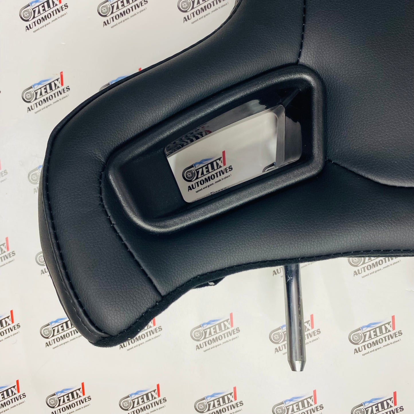 Racing-Style Car Seat Headrest Pillow – Universal Adjustable & Detachable