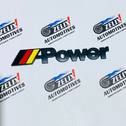 Rear Emblems M-Power Style OEM-Design | Enhances rear styling
