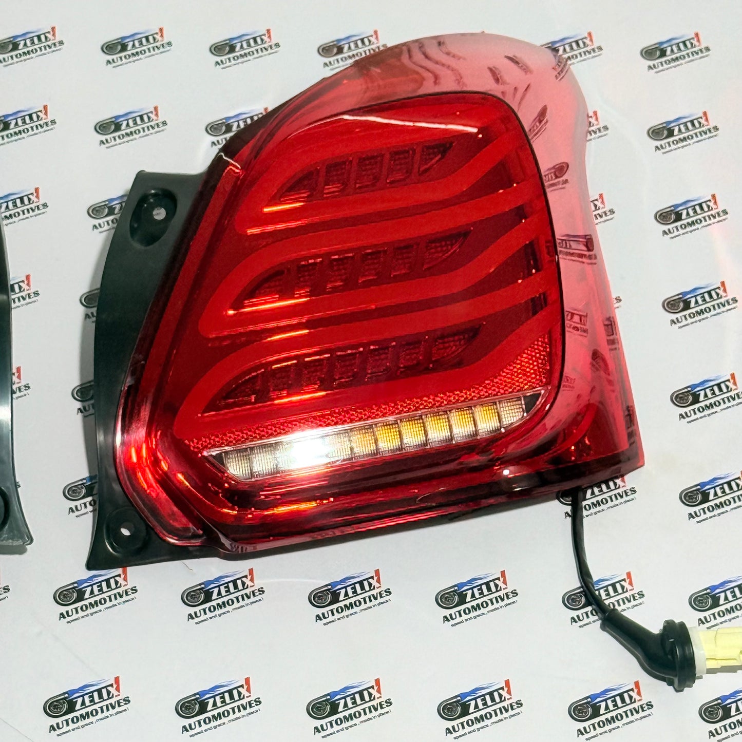 Swift Benz-Style LED Aftermarket Tail Lights | Compatible With Type-3 Models | Red & Full Smoke