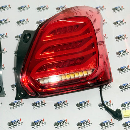 Swift Benz-Style LED Aftermarket Tail Lights | Compatible With Type-3 Models | Red & Full Smoke
