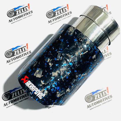 Akrapovic  Single Exhaust Tip Forged Carbon Finish | 64–67mm Inlet