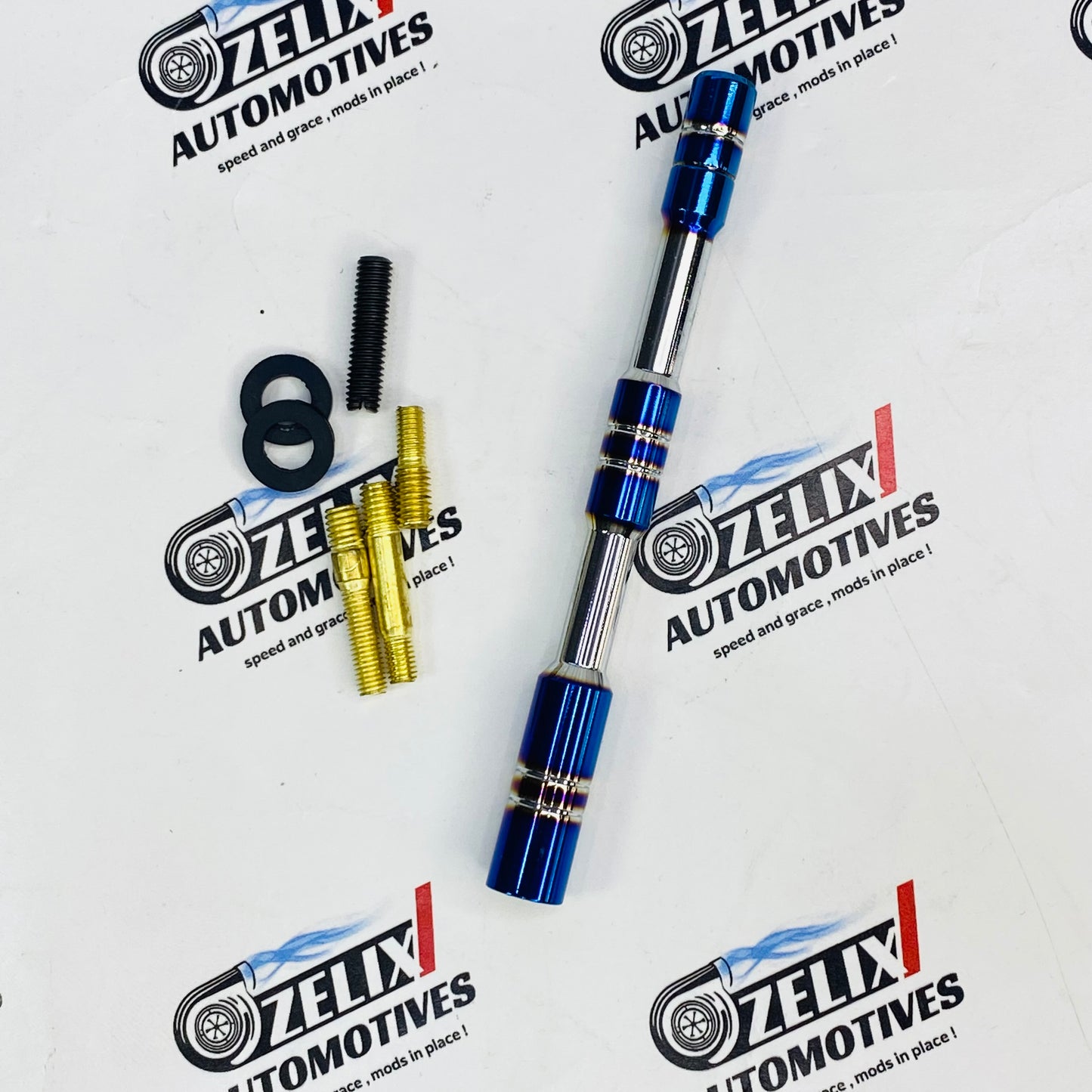 Aftermarket aluminium car antenna with burnt silver finish 