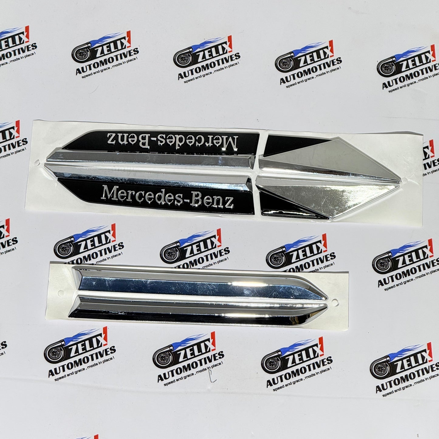 Fender Emblems Kit | Extra Design Side Badges (Set of 2) Compatible with VAG Cars