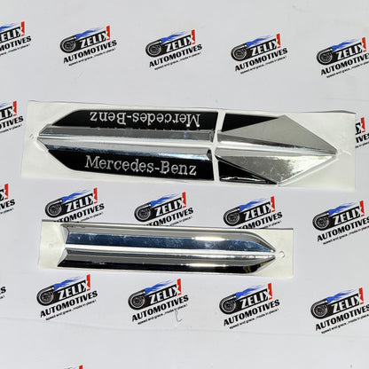 Fender Emblems Kit | Extra Design Side Badges (Set of 2) Compatible with VAG Cars