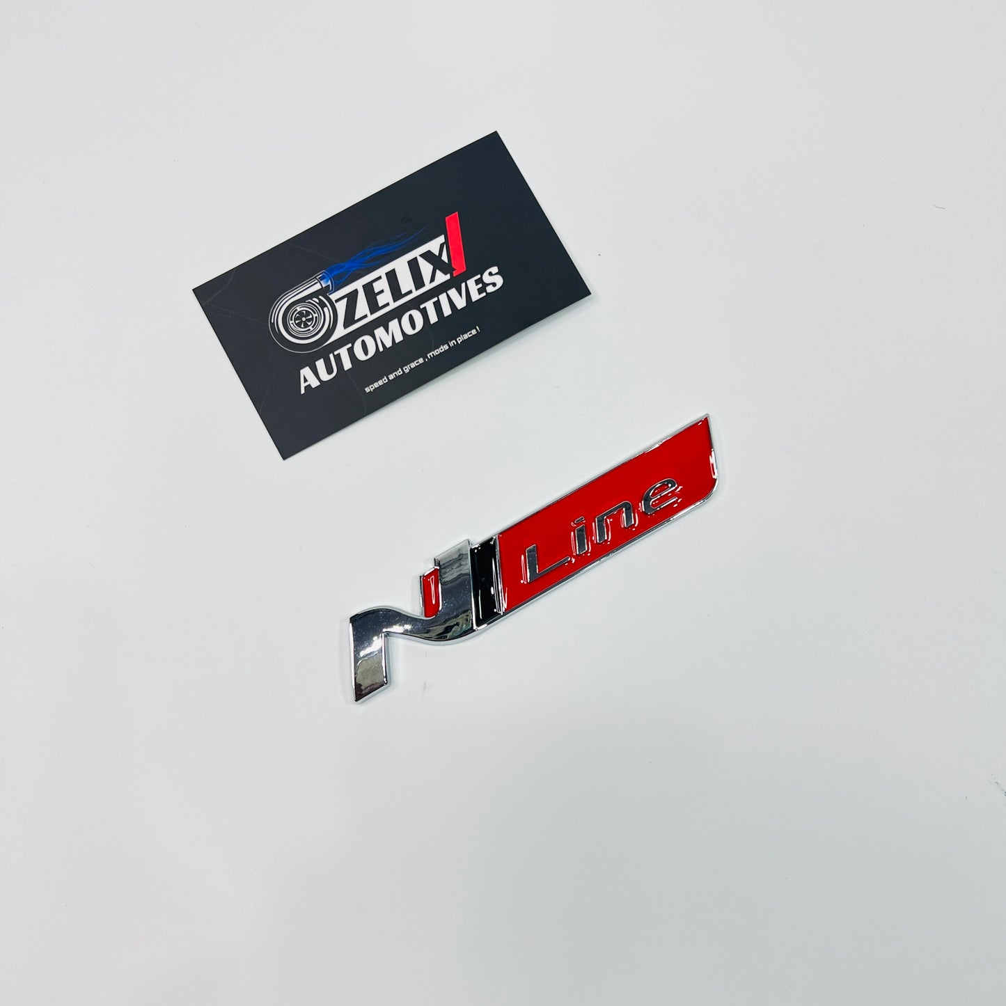 N Line Metal Emblem Badge | Universal Aftermarket Monogram Sticker