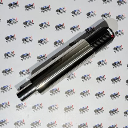 Akrapovic Free Flow Single Tip Exhaust End Can | Premium Glossy Carbon Fiber finish tip