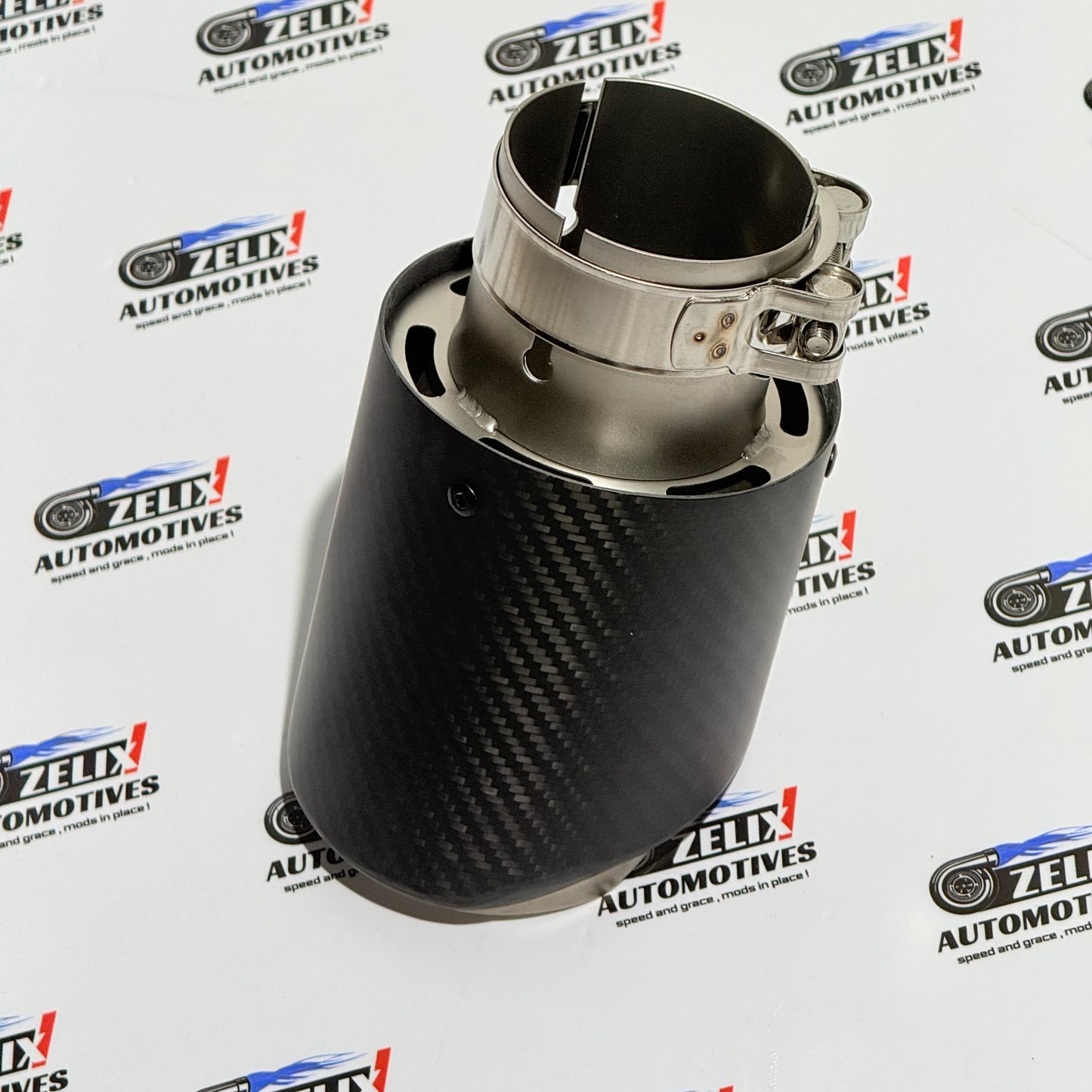 Universal Matte Carbon Single Exhaust Tip | Performance Upgrade