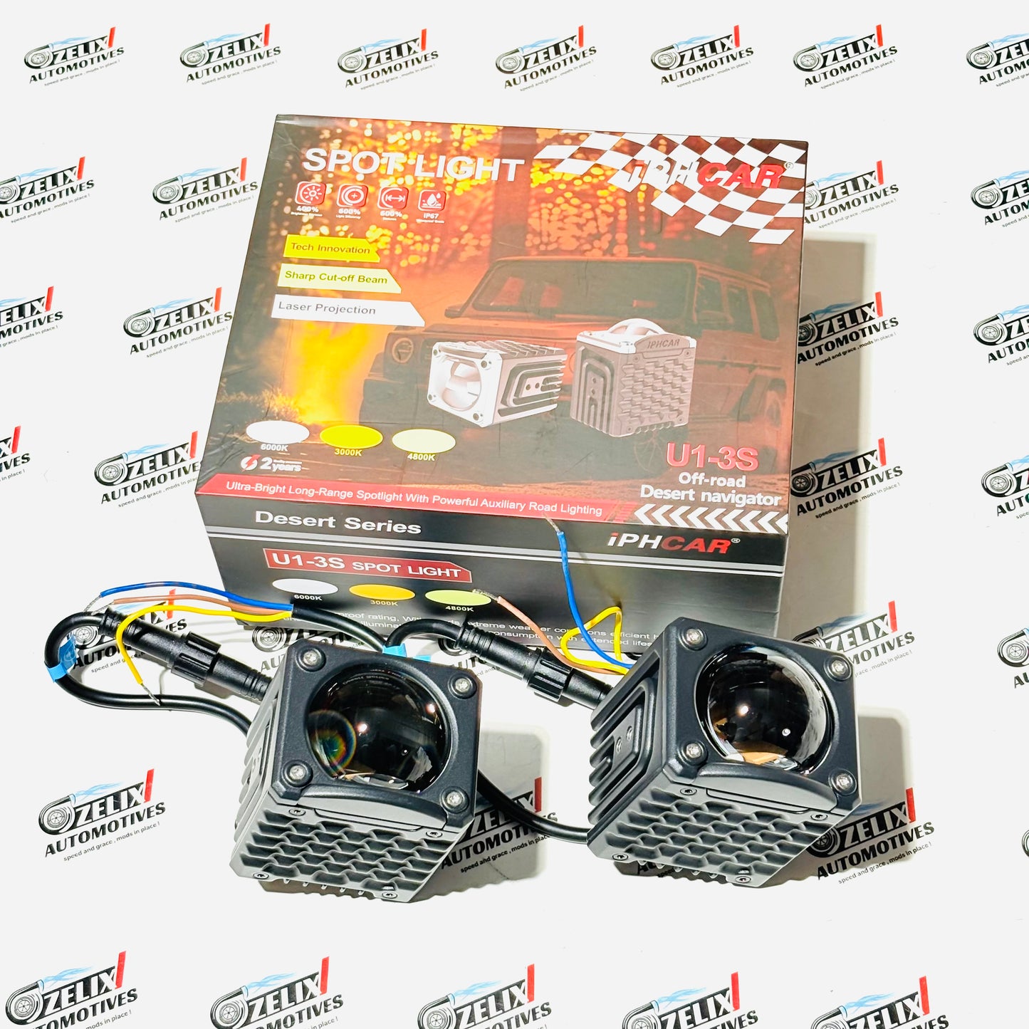 IPH-Car-U13S Desert Series Auxiliary Light | High-Performance Projection Spot Light