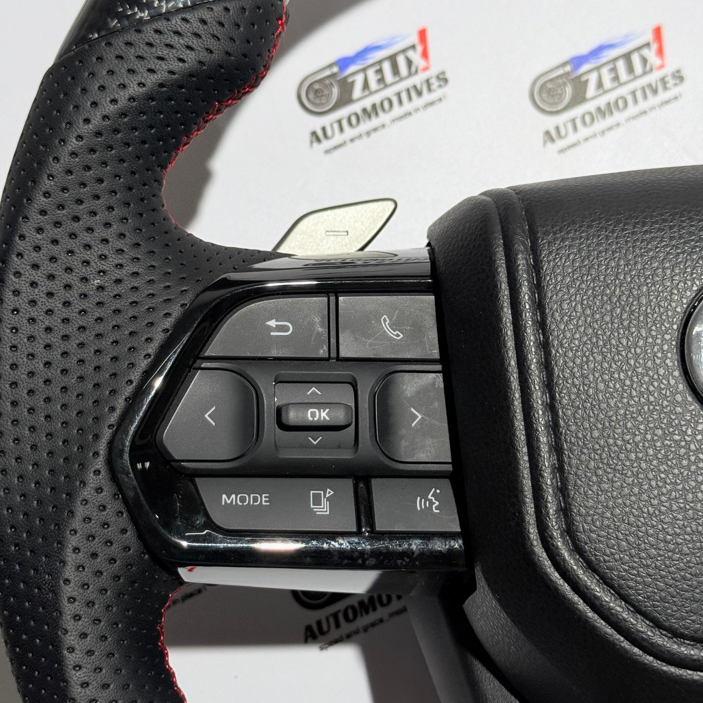 Toyota Fortuner Steering Wheel  GR Sport Style | Aftermarket Carbon Fiber Finish