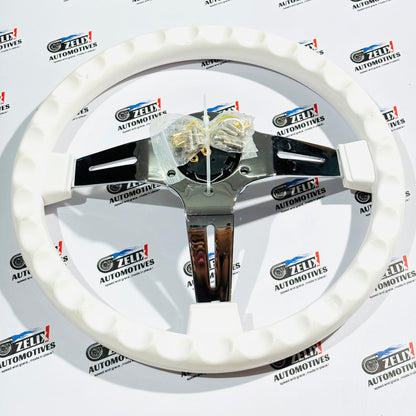 Nardi Snowline Edition JDM-Style Steering Wheel | Pure White Finish