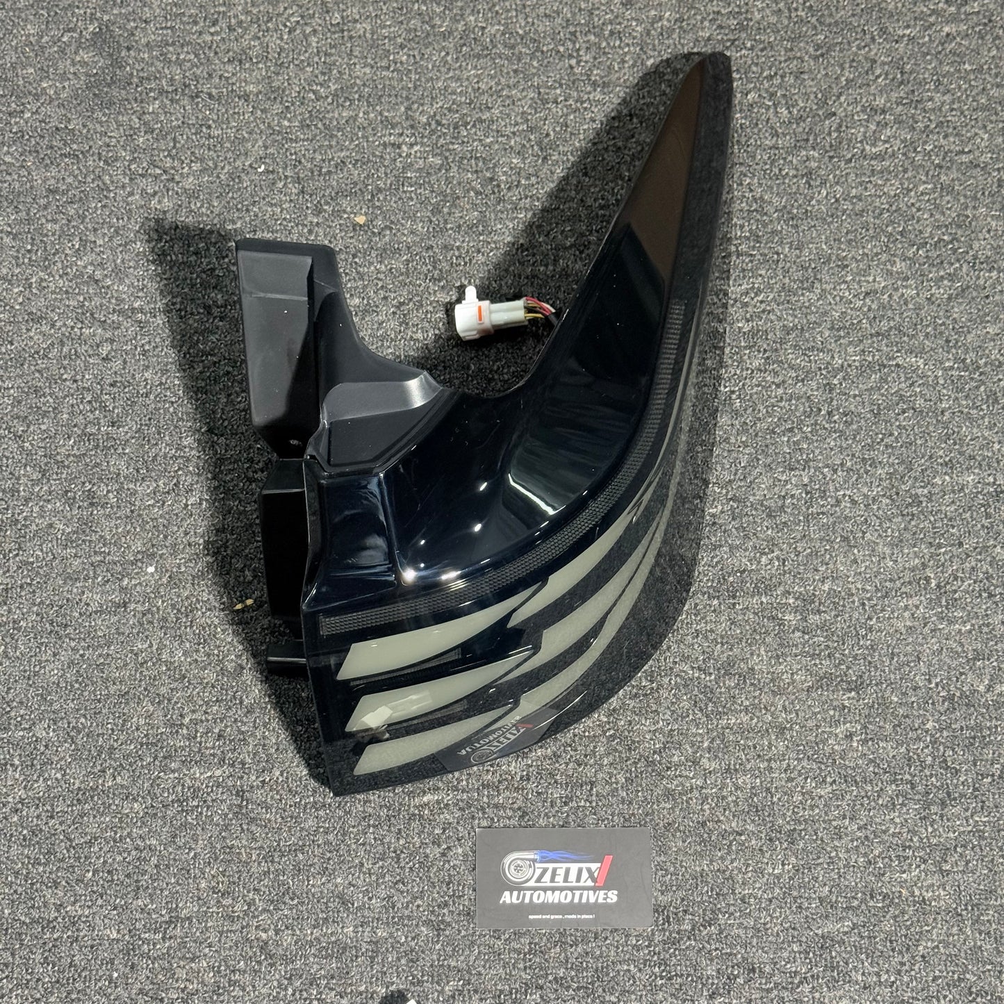 Toyota Innova Hycross Alphard Style Full Smoked Tail Light with Trunk Light | Aftermarket Tail Lamps