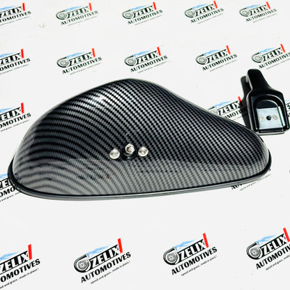 Interior Rear View Mirror | Premium Carbon Fiber Finish  Universal Fit