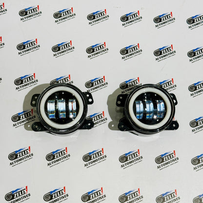 Universal Amber Ring DRL Fog Light With 3 Modes | Plug & Play