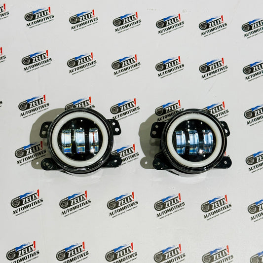 Universal Amber Ring DRL Fog Light With 3 Modes | Plug & Play