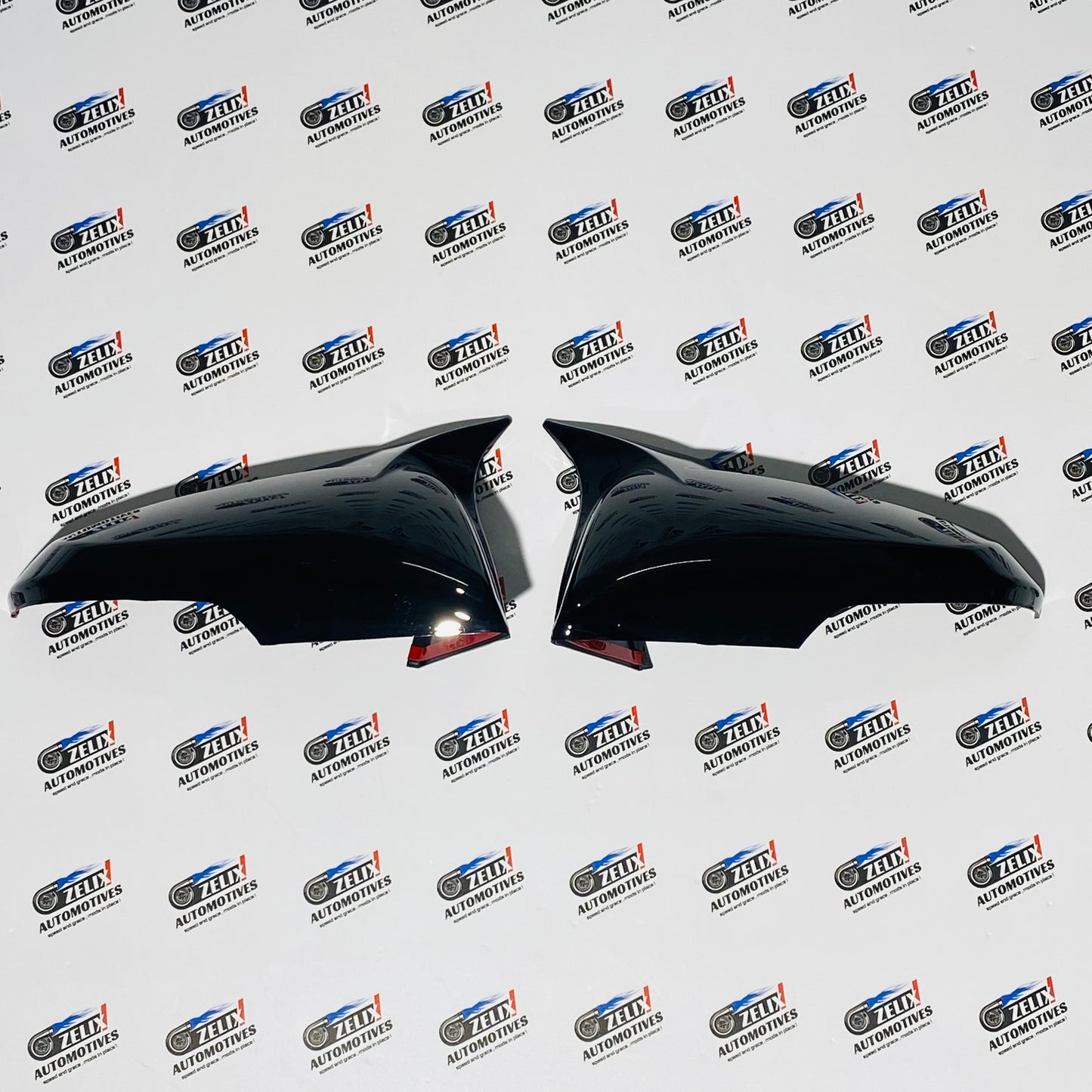 Toyota Fortuner Mirror Caps (2016+) – Black & Carbon Fiber Pair