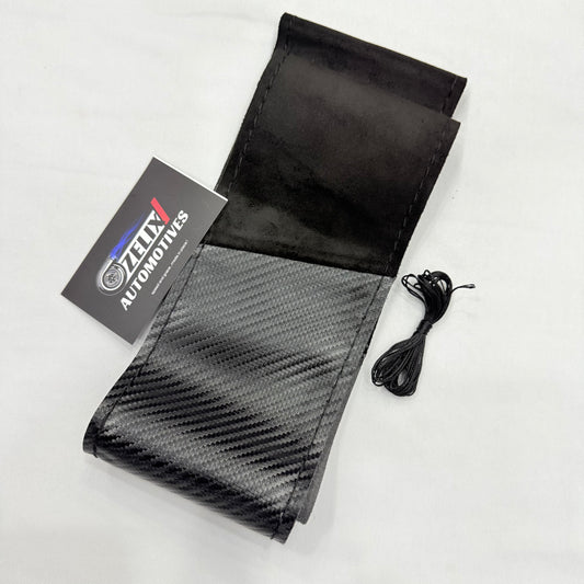 Universal Carbon + Alcantara Steering Cover