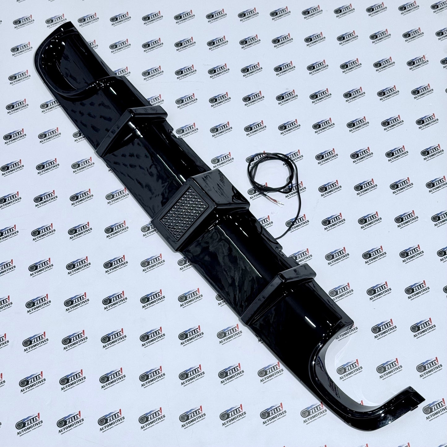 Rear Bumper Diffuser with F1-Style light Compatible with BMW E39 5-Series