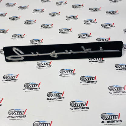premium style front grille with cursive logo design 