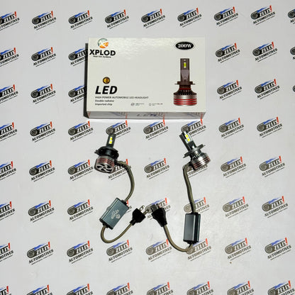 XPLOD High Power LED Headlight Bulbs 200W | Available in Multiple Plug Types