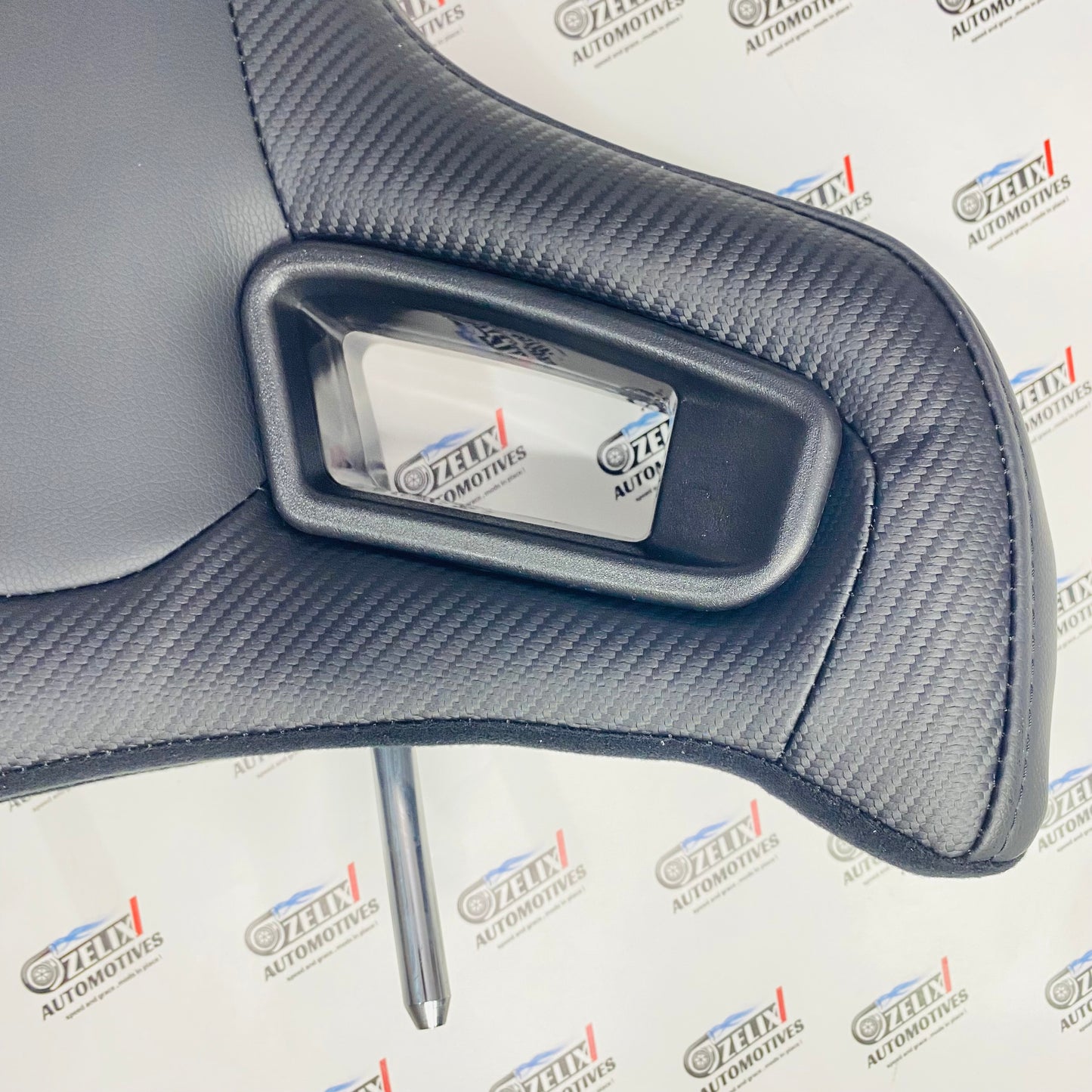 Racing-Style Car Seat Headrest Pillow – Universal Adjustable & Detachable