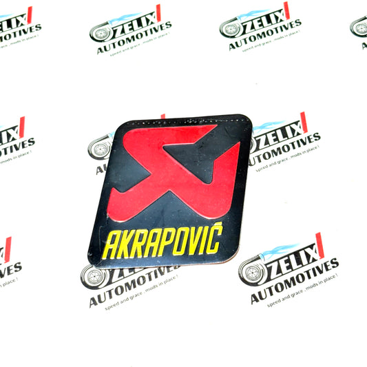 Akrapovic Sticker | Premium Metal Car Emblem