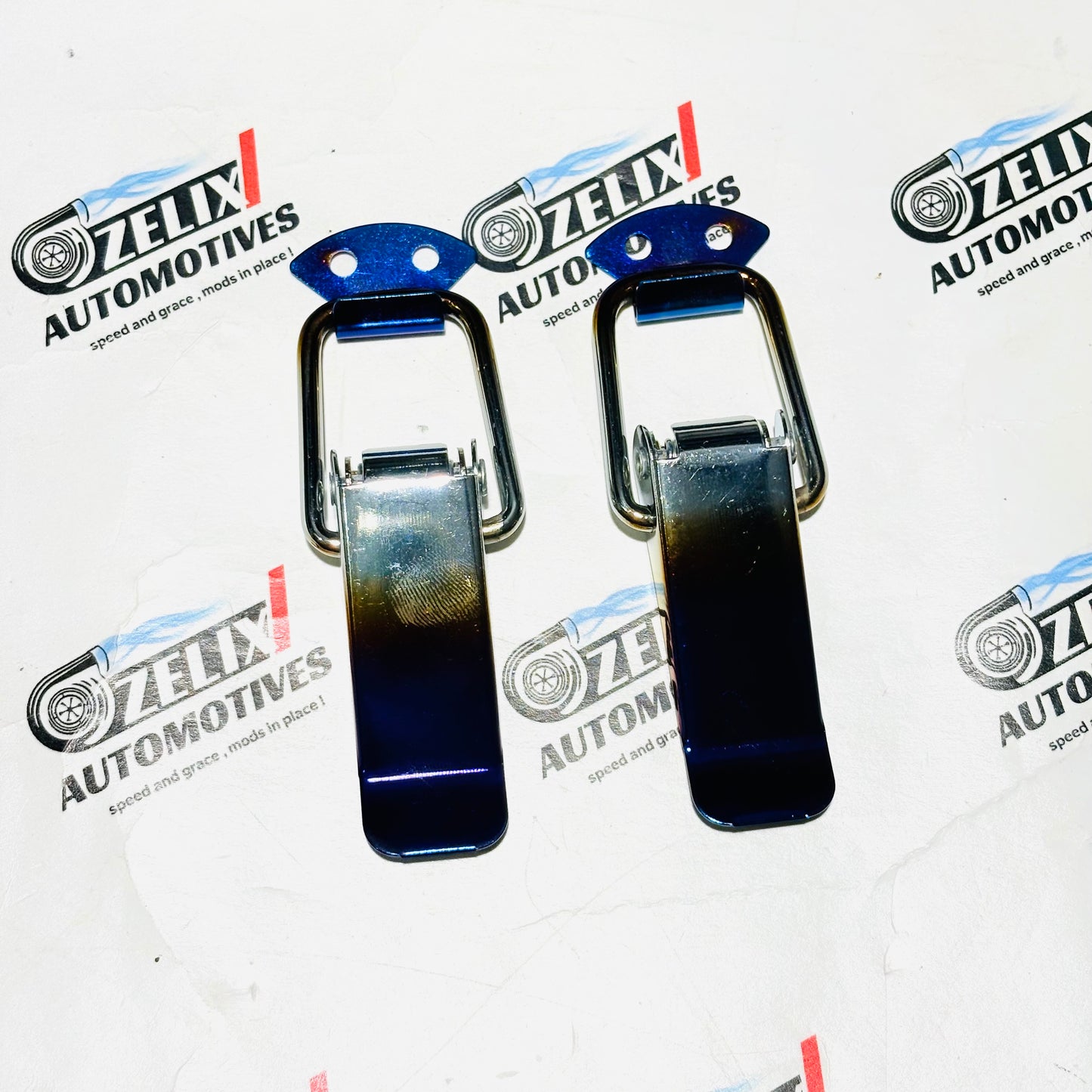 Universal  Bumper Clips | Premium Aluminium  Carbon Fiber and Burnt Finish