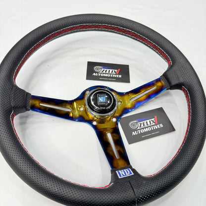 NARDI 14 Inch Titanium Gold Universal Steering Wheel