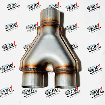 X-Pipe Exhaust Connector Stainless Steel Merge Pipe | Universal Performance Exhaust Systems