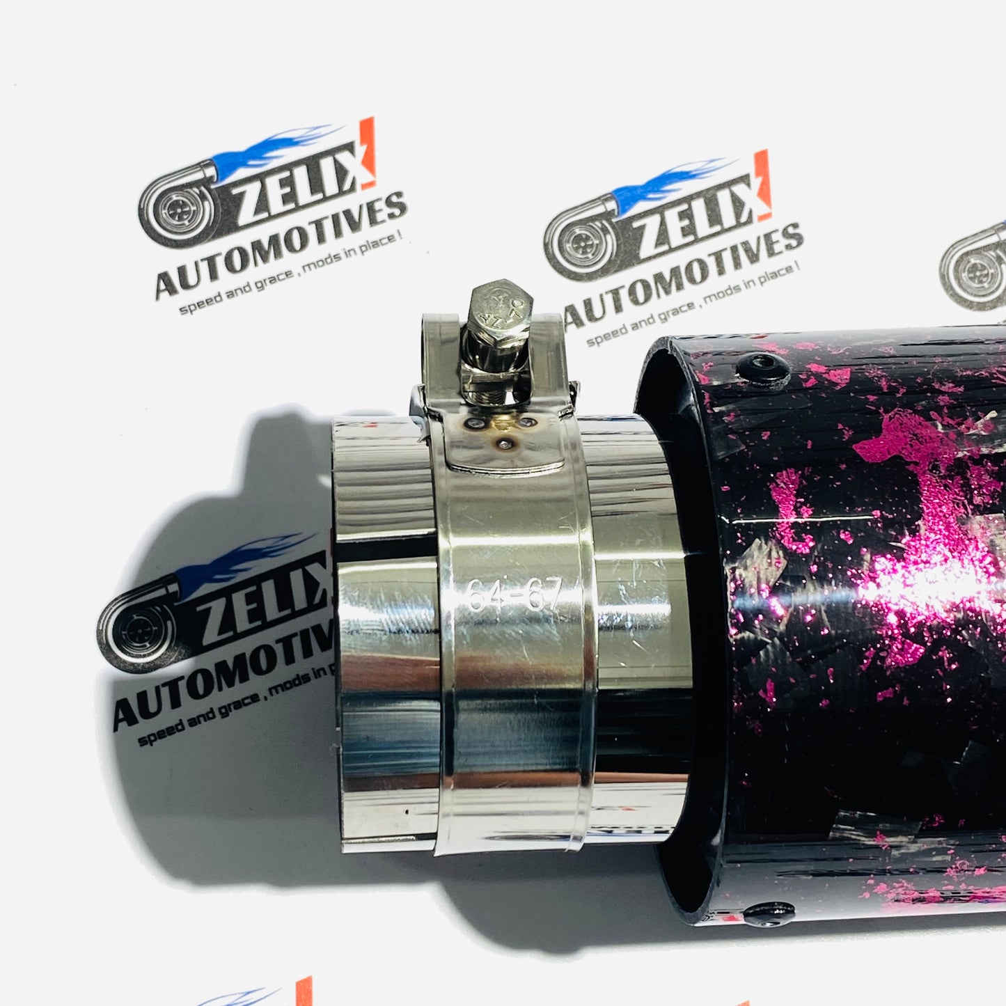 Akrapovic  Single Exhaust Tip Forged Carbon Finish | 64–67mm Inlet