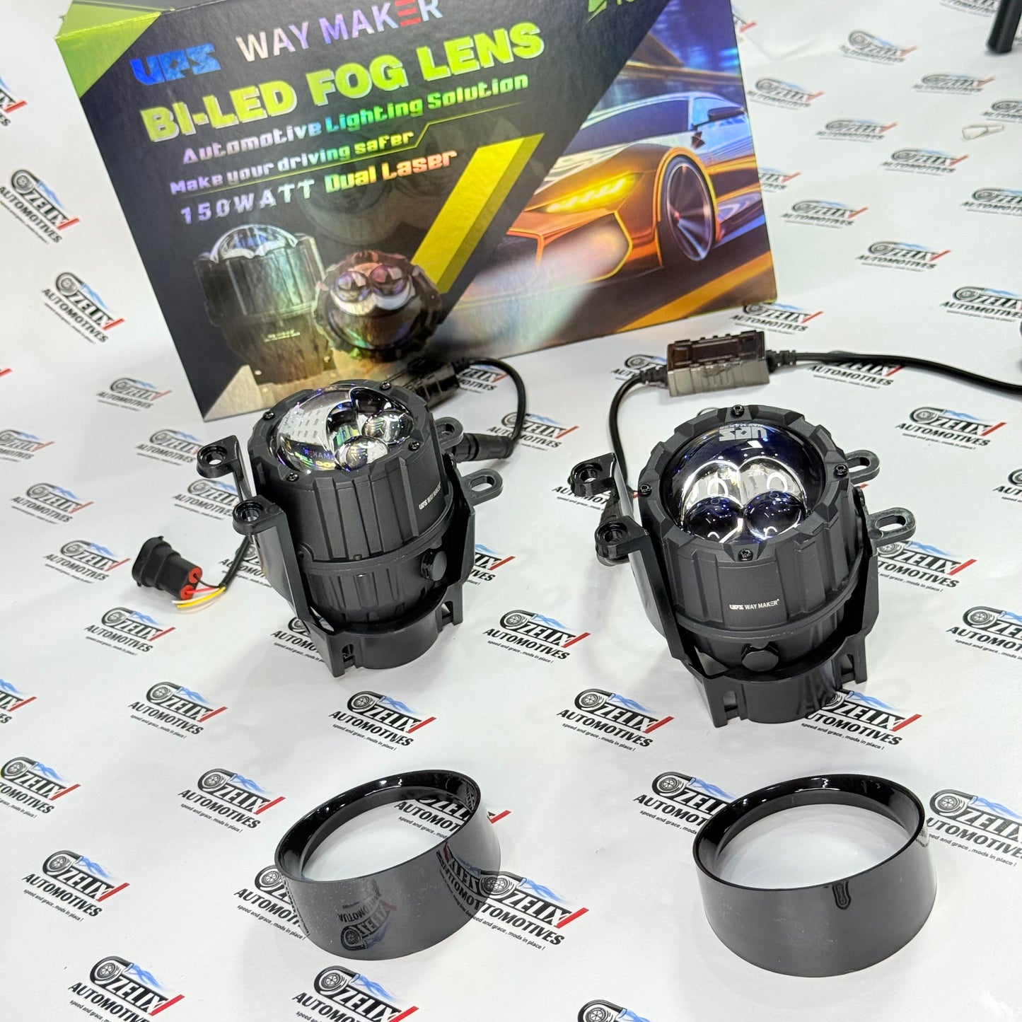 UPS Way Maker F75 Pro Bi-LED Projector Fog Lamp | Universal Aftermarket