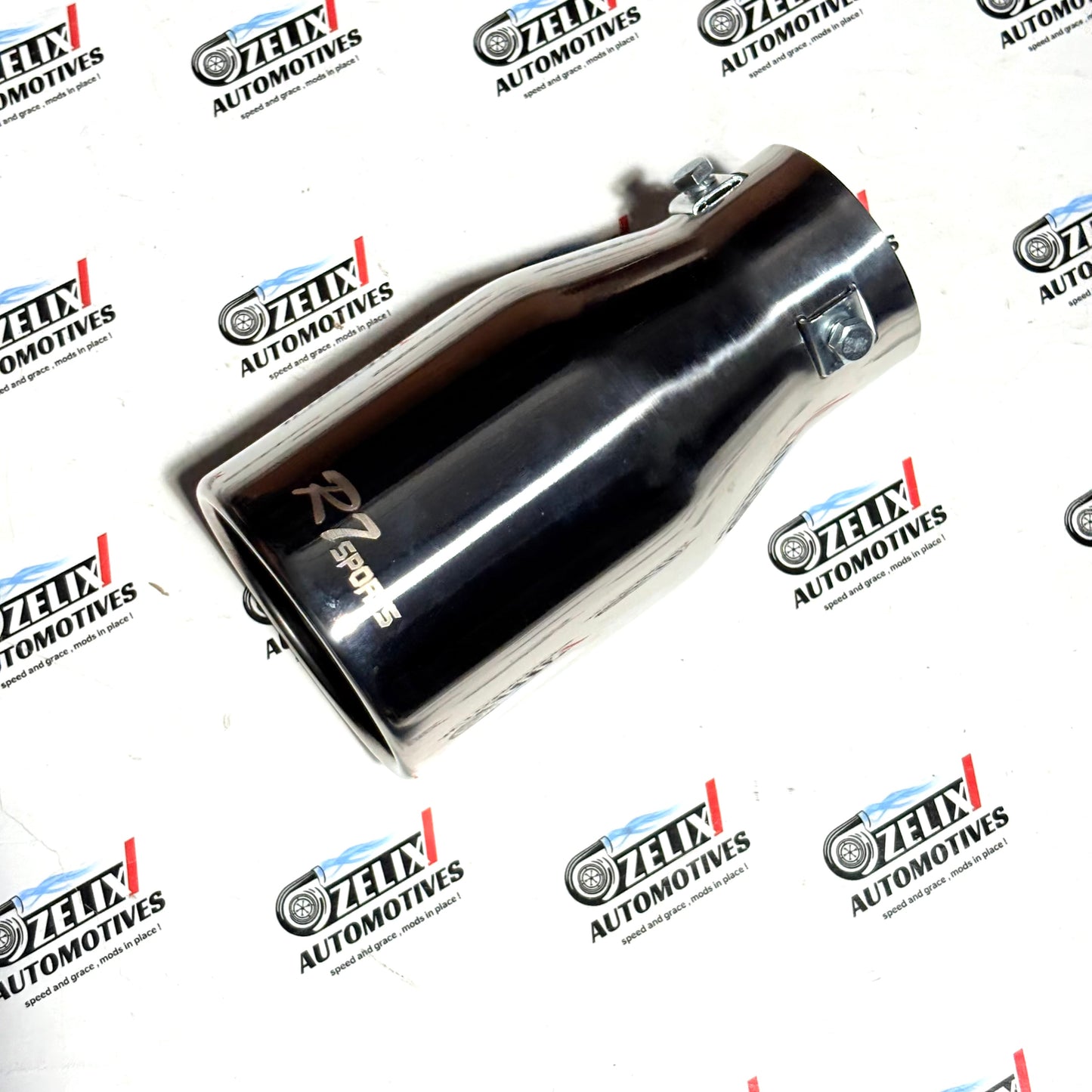 R7-Sports Single Exhaust Tip | Premium Stainless Steel Silver Finish