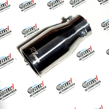 R7-Sports Single Exhaust Tip | Premium Stainless Steel Silver Finish