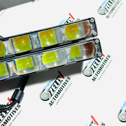 Auxiliary Spotlight 4-LEDS Set of 2 | Premium High-Range Bright White and Yellow Beam