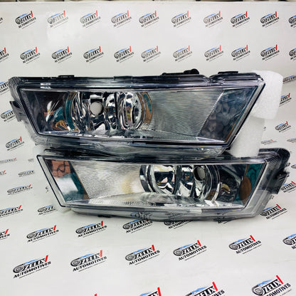 Premium  chrome fog lights for Skoda Rapid T-2/3 models