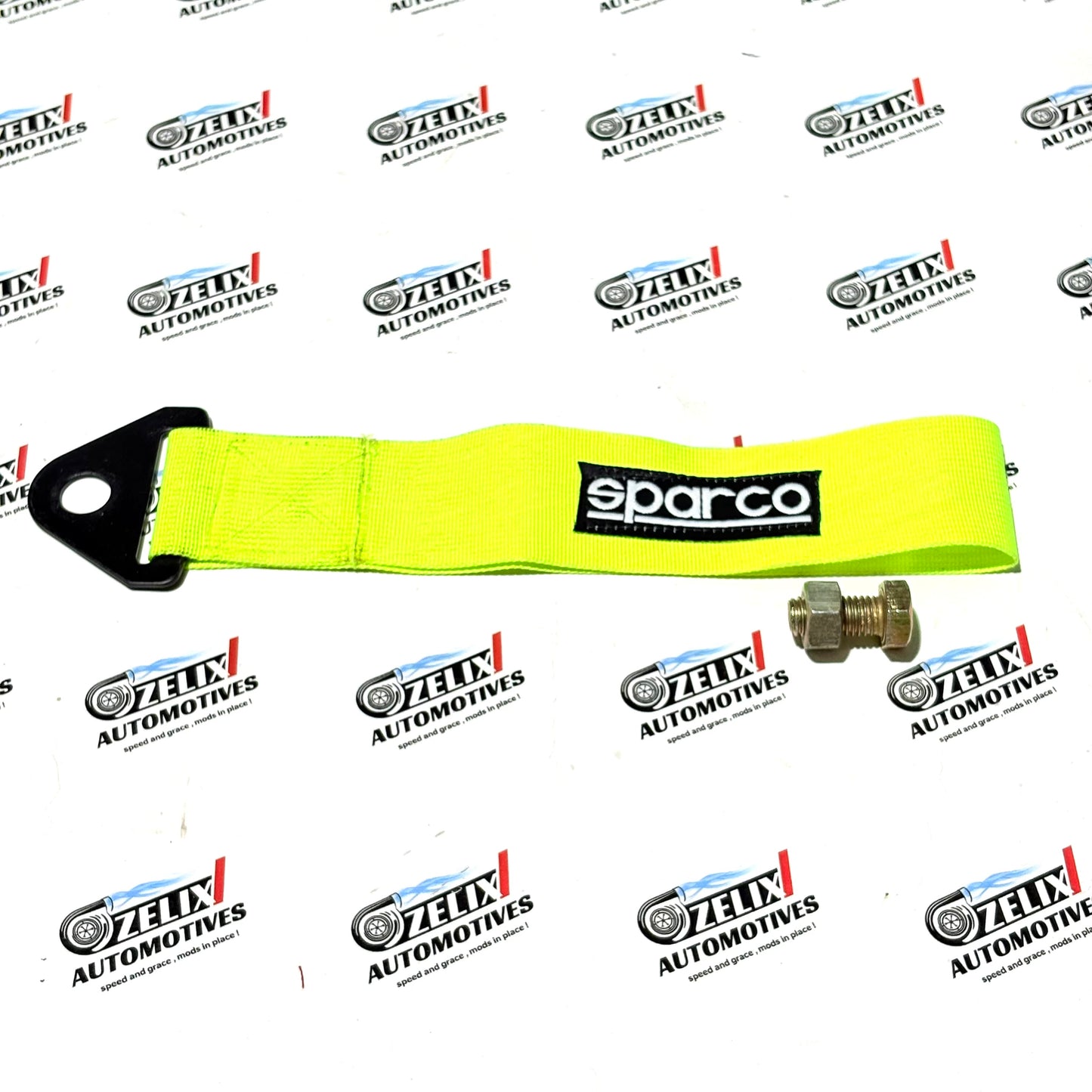 Sparco  Front and Rear Tow Strap | Heavy-Duty Towing Hook Kit Multiple Colour Options