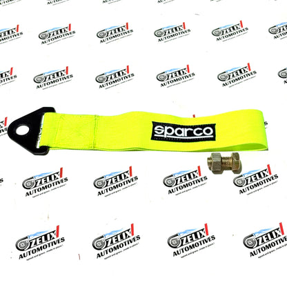 Sparco  Front and Rear Tow Strap | Heavy-Duty Towing Hook Kit Multiple Colour Options